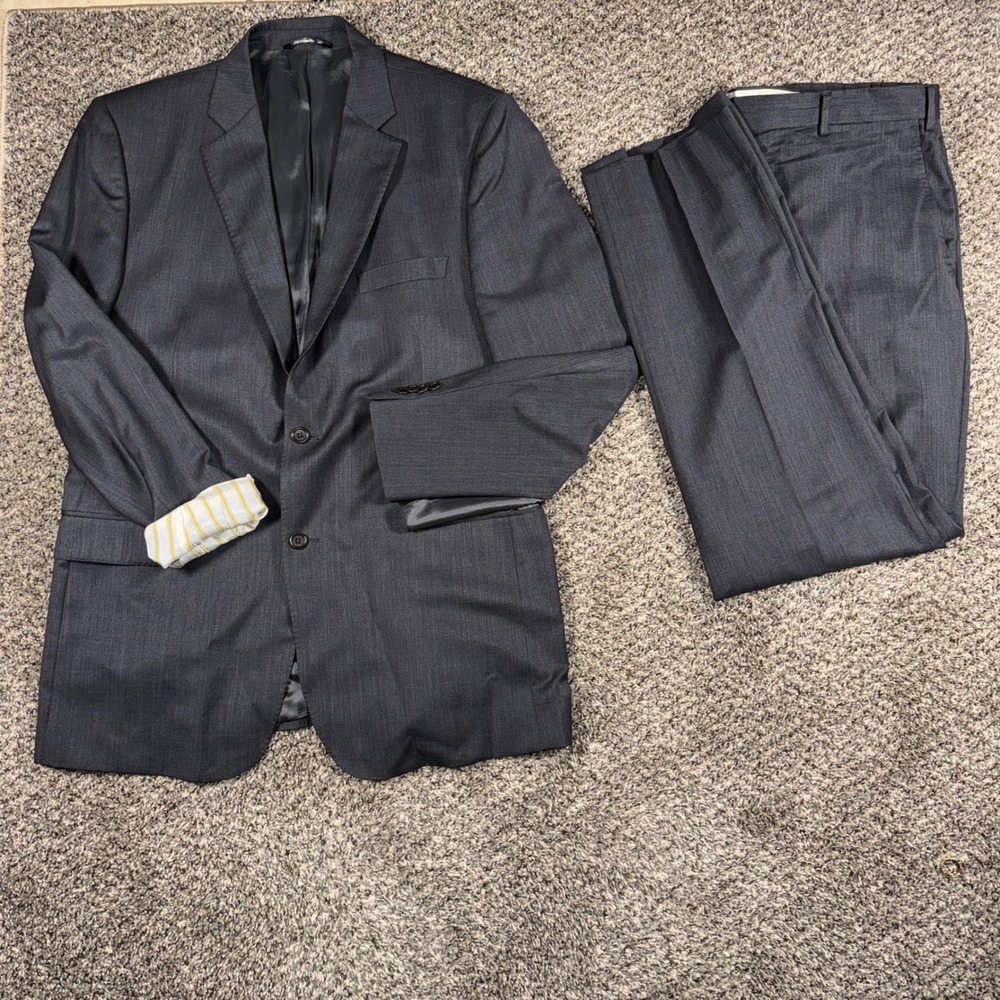Saks Fifth Avenue Charcoal Gray Two-Piece Suit